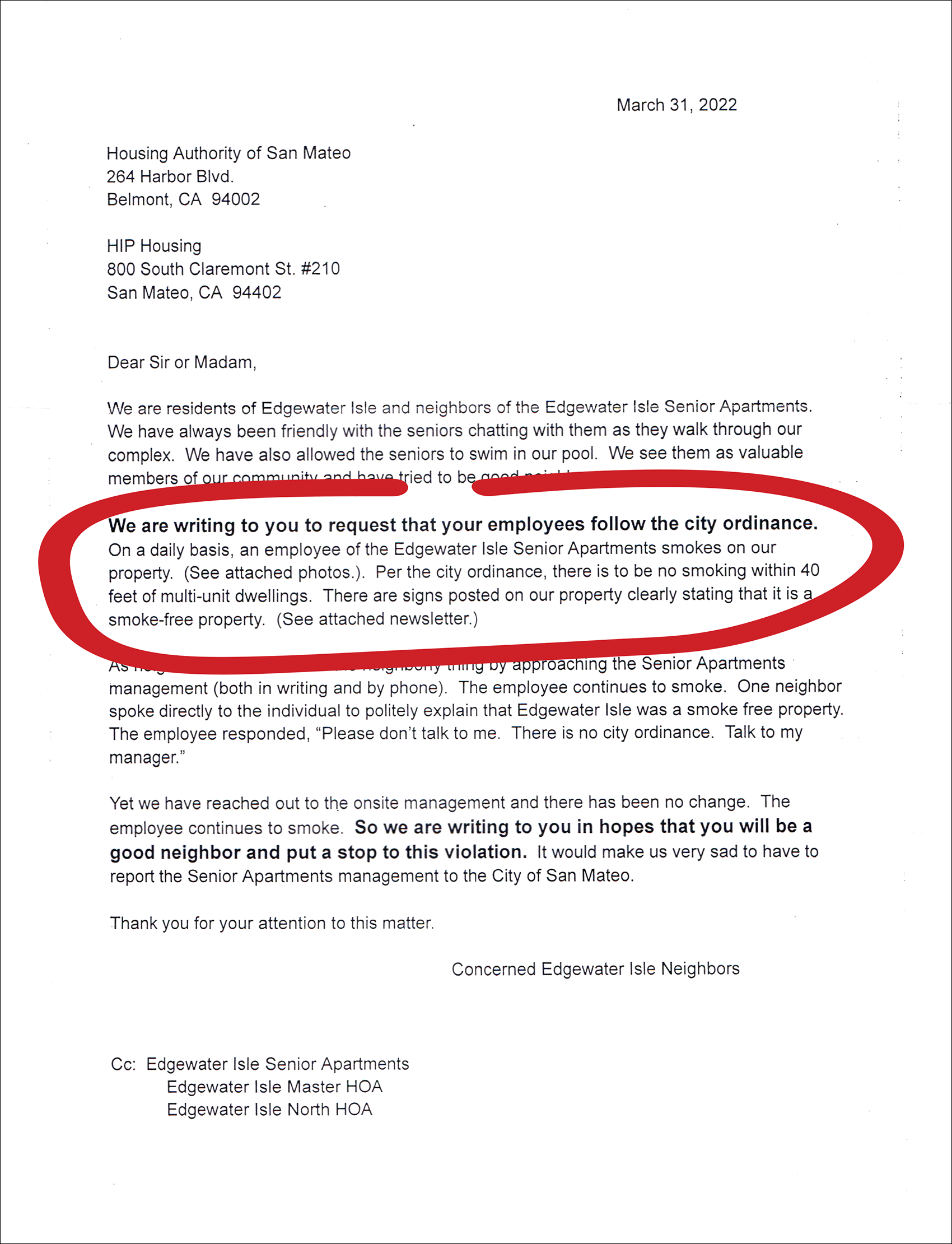 Owner letter to HIP Housing
