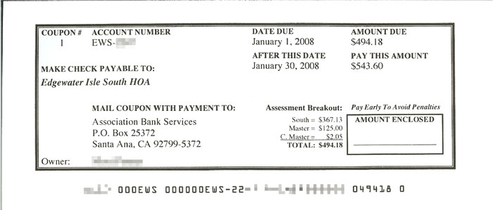 2008 payment coupon