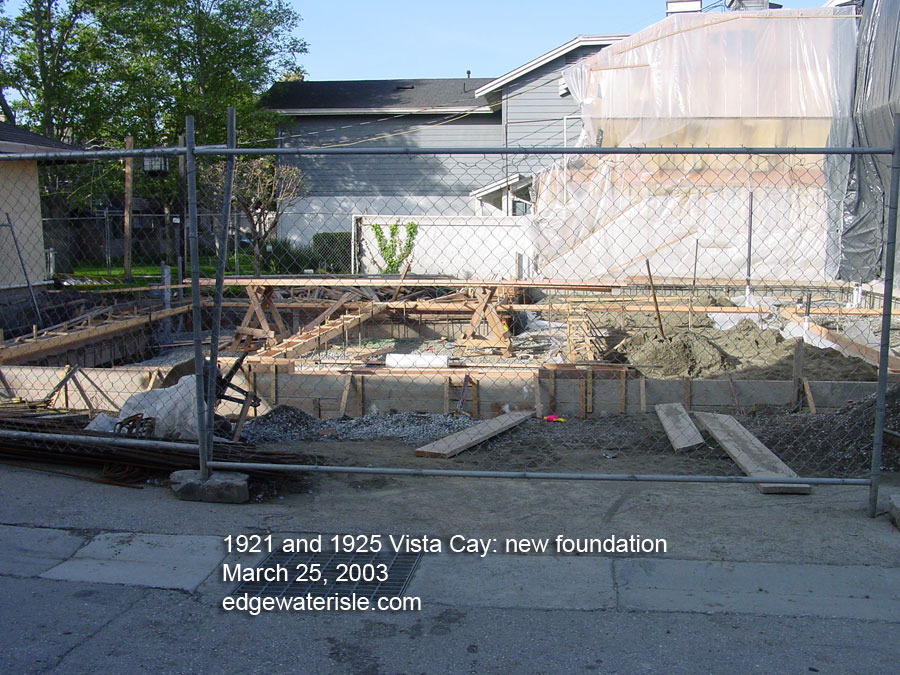1921 and 1925 Vista Cay in Edgewater Isle are prepered for new foundation
